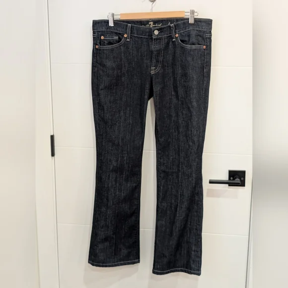 7 For All Mankind Bootcut Jeans Blue Size 32 - Picture 2 of 8